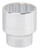 Vulcan MT-SS6054 Drive Socket, 1-11/16 in Socket, 3/4 in Drive, 12-Point, Chrome Vanadium Steel, Chrome [SKU: ORG5590211]