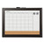 Home Decor Magnetic Combo Dry Erase with Cork Board on Bottom, 23 x 17, Espresso Wood Frame [SKU: QRT79275]