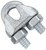National Hardware N889-014 Wire Cable Clamp, 3/16 in Dia Cable, 1 in L, Malleable Iron/Steel, Electro Galvanized/Zinc [SKU: ORG2051589]