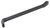 Vulcan JLO-0143L Pry Bar Nail Puller, 11 in L, V-Shape Tip, 1 in Tip, Steel, 0.75 in W [SKU: ORG1506732]