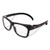 Maverick Safety Glasses, Black, Polycarbonate Frame, Clear Lens, 12/Box [SKU: KCC49309]