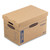 SmoothMove Maximum Strength Moving Boxes, Half Slotted Container (HSC), Medium, 12.25" x 18.5" x 12", Brown/Blue, 8/Pack [SKU: FEL7710301]