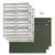 100% Recycled Hanging File Folders with ProTab Kit, Letter Size, 1/3-Cut, Standard Green [SKU: SMD64195]