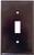 Eaton Wiring Devices 2134B-BOX Wallplate, 4-1/2 in L, 2-3/4 in W, 1 -Gang, Thermoset, Brown, High-Gloss [SKU: ORG4246062]