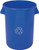 CONTINENTAL COMMERCIAL Huskee 3200-1 Recycling Receptacle, 32 gal Capacity, Plastic, Blue [SKU: ORG7063456]