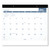 Easy-to-Read Monthly Desk Pad, 22 x 17, White/Blue Sheets, Black Binding, Clear Corners, 12-Month (Jan to Dec): 2024 [SKU: AAGSKLP2432]
