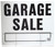 HY-KO LGS-2 Lawn Sign, Garage Sale, Black Legend, Plastic, 24 in W x 19 in H Dimensions [SKU: ORG0233767]