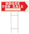 HY-KO RS-801 Lawn Sign, House For Sale, White Legend, Plastic, 24 in W x 9-1/2 in H Dimensions [SKU: ORG6055222]