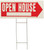 HY-KO RS-803 Lawn Sign, OPEN HOUSE, White Legend, 24 in L x 9-1/2 in W Dimensions [SKU: ORG6055248]