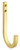 National Hardware Reed N337-905 Multi-Purpose Hook, 60 lb, Steel, Brushed Gold [SKU: ORG7453996]