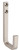 National Hardware Reed N337-916 Modern Hook, 60 lb, Steel, Satin Nickel [SKU: ORG7454085]