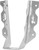 MiTek JL26 Joist Hanger, 4-3/4 in H, 1-1/2 in D, 1-9/16 in W, 2 in x 6 to 8 in, Steel, G90 Galvanized, Face Mounting [SKU: ORG6228738]