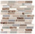 Smart Tiles Mosaik Series SM1097-4 Wall Tile, 9.36 in L Tile, 9.73 in W Tile, Straight Edge, Crescendo Terra Pattern [SKU: ORG7446651]