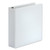 Deluxe Easy-to-Open D-Ring View Binder, 3 Rings, 2" Capacity, 11 x 8.5, White [SKU: UNV30732]