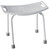 Moen DN7035 Shower Seat, 250 lb, Plastic Seat, Glacier White Seat, Aluminum Frame, 20 in W, 12 in D [SKU: ORG1777788]