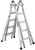 WERNER MT-22 Telescoping Multi-Ladder, 22 ft Max Reach H, 20-Step, 300 lb, Type IA Duty Rating, 1-1/4 in D Step, Silver [SKU: ORG1316835]