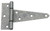 National Hardware N129-395 T-Hinge, 5 in H Frame Leaf, Steel, Galvanized, 48 lb [SKU: ORG7172208]