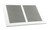 Imperial RG0455 Sidewall Grille, 16 in L, 8 in W, Rectangle, Steel, White [SKU: ORG5387733]