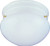 Boston Harbor Single Light Round Ceiling Fixture, 120 V, 60 W, 1-Lamp, A19 or CFL Lamp, White Fixture [SKU: ORG6279301]