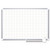 Gridded Magnetic Porcelain Planning Board, 1 x 2 Grid, 72 x 48, Aluminum Frame [SKU: BVCCR1230830]