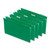 Deluxe Bright Color Hanging File Folders, Legal Size, 1/5-Cut Tabs, Bright Green, 25/Box [SKU: UNV14217]