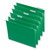 Deluxe Bright Color Hanging File Folders, Letter Size, 1/5-Cut Tabs, Bright Green, 25/Box [SKU: UNV14117]