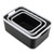Open Lid Storage Bin, Assorted Sizes, Black/White, 3/Pack [SKU: AVT39220]
