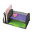 Onyx Mesh Desk Organizer, Two Vertical/Two Horizontal Sections, Steel Mesh, 17 x 10.75 x 7.75, Black [SKU: SAF3264BL]