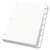 Custom Label Tab Dividers with Self-Adhesive Tab Labels, 8-Tab, 11 x 8.5, White, 25 Sets [SKU: OXF11316]