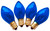 Hometown Holidays 19114 Light Bulb, 5 W, Candelabra Lamp Base, Incandescent Lamp, Transparent Blue Light [SKU: ORG8355307]