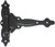 National Hardware N346-200 Decorative Spring T-Hinge, 8-1/2 in W Door Leaf, 7-3/4 in H Door Leaf, Polymer, 27.5 lb [SKU: ORG7228646]