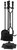 Simple Spaces T51030BK-C3L Fireplace Tool Set, Black, 5-Piece [SKU: ORG0318188]