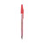 Better Ballpoint Pen, Stick, Fine 0.7 mm, Red Ink, Translucent Red Barrel, Dozen [SKU: PIL37011]