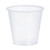 High-Impact Polystyrene Cold Cups, 3.5 oz, Translucent, 100 Cups/Sleeve, 25 Sleeves/Carton [SKU: DCCY35]