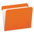 Double-Ply Reinforced Top Tab Colored File Folders, Straight Tabs, Letter Size, 0.75" Expansion, Orange, 100/Box [SKU: PFXR152ORA]