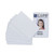 PVC ID Badge Card, 3.38 x 2.13, White, 100/Pack [SKU: CLI89007]