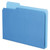 Double Stuff File Folders, 1/3-Cut Tabs: Assorted, Letter Size, 1.5" Expansion, Blue, 50/Pack [SKU: PFX54455]