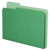 Double Stuff File Folders, 1/3-Cut Tabs: Assorted, Letter Size, 1.5" Expansion, Green, 50/Pack [SKU: PFX54457]