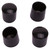 ProSource FE-50603-PS Furniture Leg Tip, Round, Plastic, Black, 3/4 in Dia, 3/4 in H [SKU: ORG3704319]