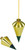 STANLEY 47-973 Plumb Bob, 8 oz, Brass, Lacquered [SKU: ORG1377175]