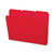 Top Tab Poly Colored File Folders, 1/3-Cut Tabs: Assorted, Letter Size, 0.75" Expansion, Red, 24/Box [SKU: SMD10501]