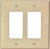 Eaton Wiring Devices PJ262V Wallplate, 4-1/2 in L, 4.56 in W, 2 -Gang, Polycarbonate, Ivory, High-Gloss [SKU: ORG6088595]