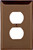 Eaton Wiring Devices PJ8B Duplex and Single Receptacle Wallplate, 4-7/8 in L, 3-1/8 in W, 1 -Gang, Polycarbonate [SKU: ORG6459994]