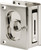 Prime-Line N 7367 Pocket Door Lock and Pull, Solid Brass, Satin Nickel [SKU: ORG6520423]