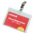 Deluxe Clear Badge Holder w/Garment-Safe Clips, 2.25 x 3.5, White Insert, 50/Box [SKU: UNV56006]