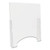 Counter Top Barrier with Pass Thru, 31.75" x 6" x 36", Polycarbonate, Clear, 2/Carton [SKU: DEFPBCTPC3136P]