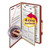 Pressboard Classification Folders, Four SafeSHIELD Fasteners, 2/5-Cut Tabs, 1 Divider, Legal Size, Red, 10/Box [SKU: SMD18775]