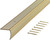 M-D 79558 Stair Edging, 96 in L, 1-1/8 in W, Aluminum, Stain Brass [SKU: ORG6207096]