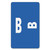 AlphaZ Color-Coded Second Letter Alphabetical Labels, B, 1 x 1.63, Dark Blue, 10/Sheet, 10 Sheets/Pack [SKU: SMD67172]