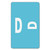 AlphaZ Color-Coded Second Letter Alphabetical Labels, D, 1 x 1.63, Light Blue, 10/Sheet, 10 Sheets/Pack [SKU: SMD67174]